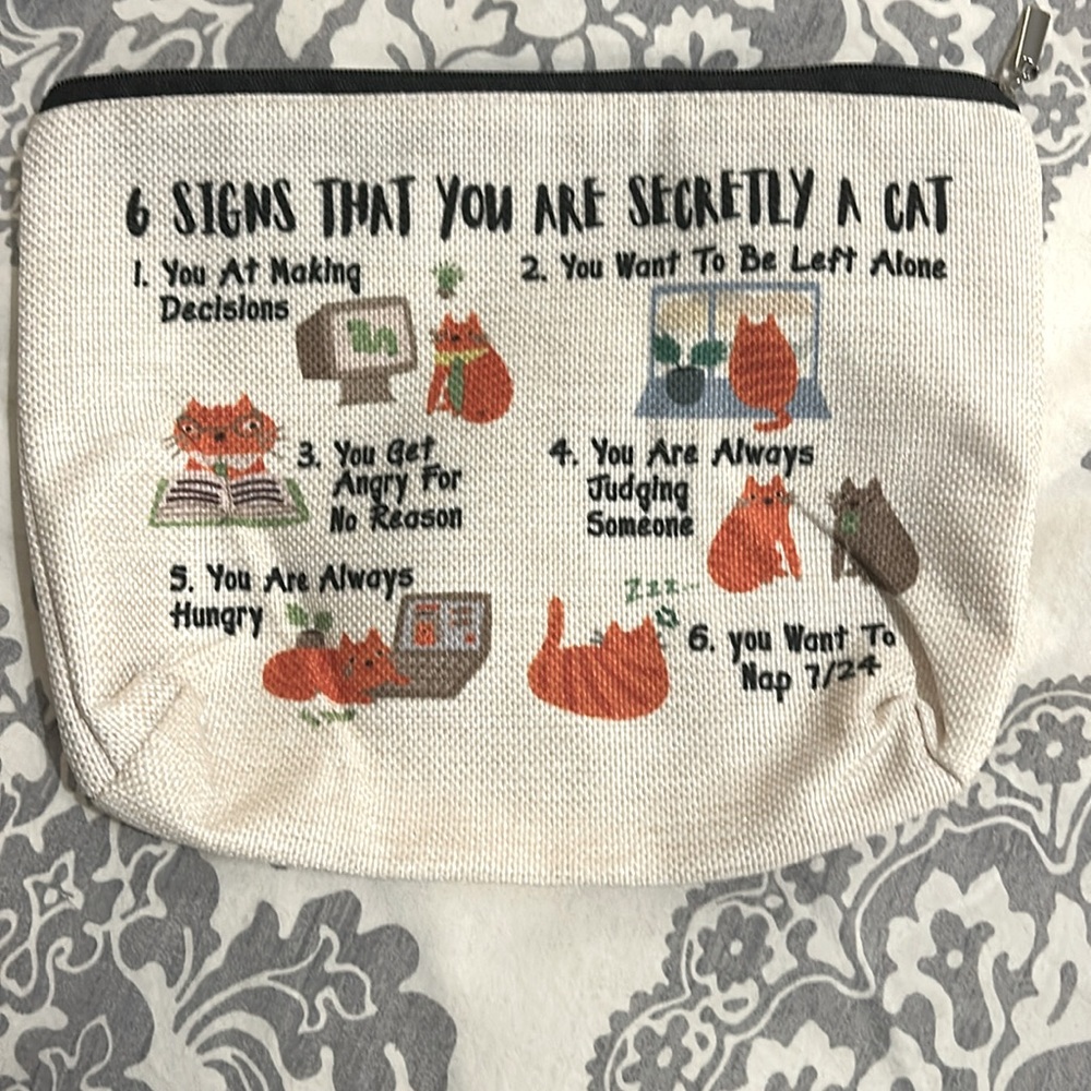 New Cat Lover Make-Up Bag